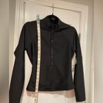 J.Crew NWT Size M Black Long Sleeve Half Zip Fitted Rash guard Classic Sculpt Photo 3