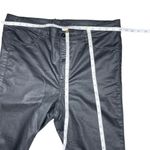 H&M Black Shiny Skinny Superstretch Faux Leather 5 Pocket Jean Pants Plus sz 16 Photo 3