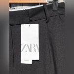 ZARA  Women’s Wide Leg Pleated Black Pants Photo 7