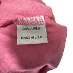 Bryn Walker Lagenlook Linen Pullover Hooded Top Pink Linen Front Pocket Size XL Photo 4