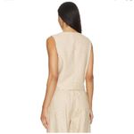 We Wore What  Scoop Tailored Vest Top, Safari Multi Tan | Size Medium Photo 1