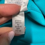 Lands' End Lands Ends Womens Solid Blue Faux Wrap Skort Attached Shorts Skirt Size Medium Photo 7