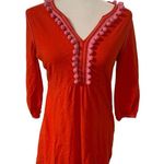 Boden USA Boden | Coral Pom Pom Beach Costal Grandma Preppy Dress Size 6 Petite Photo 2