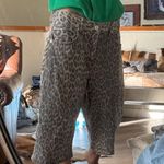 Leopard Print Pants shorts jorts size 5 / 27 Brown Photo 0