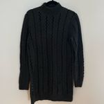 COS Cut-Out gray turtleneck Boiled Wool Tunic sweater crochet ribbed size S cozy Photo 1