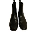 Jeffrey Campbell  Emrys Chelsea Boots Black Ankle Booties‎ Square Toe Size 8.5 Photo 3