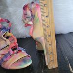 Gianni Bini  Abrianna Tie-Dye Lace-Up Ankle Wrap Heels Women's Size 9 Photo 3
