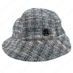NEW Maison Michel Paris Mara Tweed Bucket Hat Golden Multi Blue White Size M Size M Photo 1