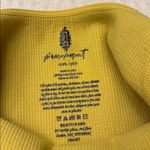 Free People NEW! HAPPINESS RUNS SQUARE NECK Ribbed Crop Top XS/S Gold Green Photo 4