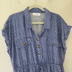 Lucky Brand Blue Popover Shirt Dress Photo 1