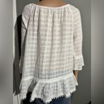 VINTAGE AMERICA BLUES Cotton Embroidered White and Blue Women's Top SIZE L Size L Photo 2