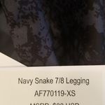 Anthropologie 💕ALL FENIX💕 Snakeskin 7/8 Leggings Navy XS NWT Photo 13