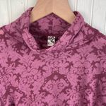 Free People Intimately You And I Long Sleeve Mock Neck Top Size Small Mauve Pink Photo 4