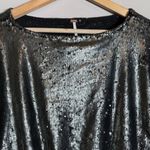 Free People  Manuka Sequin Mini Dress Women's Small Silver Drop Waist Party NWOT Photo 9