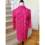 Vineyard Vines  Hot Pink Floral Block Print Performance Polo Shirt Dress Photo 1