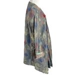 Vintage 90s LagenLook Art to Wear Abstract Embroidered Coat Jacket Gray Size M Photo 2