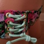 Victoria's Secret NWOT Victoria’s Secret Floral Lace-Up Bikini Set Size 36A/Large Photo 11