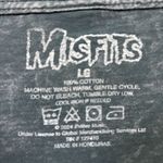 The Misfits The Crimson Ghost Punk Rock Band Mineral Wash T-shirt Size Large Photo 3