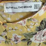 Faithfull the Brand Faithful The Brand Yellow Jeanette Floral Mini Dress Size Small Photo 8