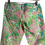 Lilly Pulitzer Chin Chin Paisley Elephant Print Worth Skinny Mini Zip Jeans 2 Photo 8