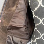 Lucid LTD Brown 100% Pig Split Leather Full Zip Embroidered Jacket Size Medium Photo 6