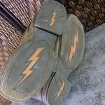 Old West  Brown Cowboy Boots Embroidered Leather Size 4(kids)/6.5(women’s) Photo 7