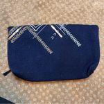 Noonday navy with sequin foldover clutch with hand embroidery Blue Photo 3