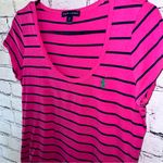 Ralph Lauren  Pink Striped Women's‎ Y2K Style  Top Size Small Photo 1