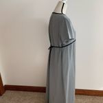 Motherhood Maternity  M Navy Blue & White Modest Maxi Dress Tie Back Photo 3