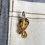 Vintage 1997 Seraphim Classics Ribbon Pin Photo 0