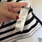 Maeve  Anthropologie Boxy Striped Short-Sleeve Hoodie black white Photo 4