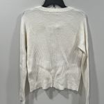 Lovestitch  Cream Lace Up Scoop Neck Sweater Size Large EUC Photo 5