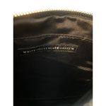 White House | Black Market  Black Vegan Leather Wristlet Sunflowers Flowers NWOT Photo 6