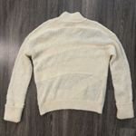 Free People  Suki Alpaca Mock Neck Sweater Cuffed Sleeves Size L Ivory Photo 2