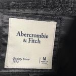 Abercrombie & Fitch Abercrombie Fitch Women Medium M Black Tweed Cropped Blazer Jacket Gold Buttons Photo 1