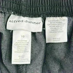 Alfred Dunner Women's Gray Black Dress Pants Size 10 Slim Fit Elastic Waist Photo 6
