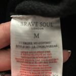 Brave Soul  London Jumper Sweater Womens Size M black Long Sleeve Grunge Photo 4