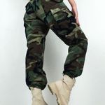 Y2K Women’s Cargo Hot Weather Combat Trousers in Woodland Camo Small Short Photo 6