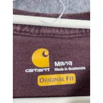 Carhartt Plum Logo T-Shirt Medium Original Fit Workwear Graphic Tee Classic Photo 2