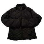 Eddie Bauer  Women’s Black Down Puffer Jacket Small Lightweight Zip-Up Coat Photo 0