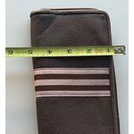 Disney Vintage Disneyland Brown Pink Tinker Bell Mickey Mouse Wallet Limited Edition Photo 5