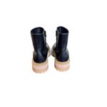 Proenza Schouler NWOB Leather Lug Sole Platform Ankle Boots in Black Size 39 Photo 6