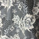 R. Marks Women's Sheer Lace Top Size S/M Gray Photo 2