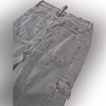American Eagle Classic Bootcut Gray Drawstring Canvas Cargo Pants 2 Photo 6