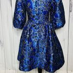 Lilly Pulitzer NWOT Calyssa Dress Blue Grotto Twilight Floral Brocade Sz 2 NEW Photo 9