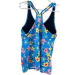 Hanna Nikole tankini floral strappy 18W plus summer vacation cruise resort Blue Photo 5