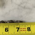 VTG Linked Marching Elephant Sterling Silver Bracelet Marcasite 7.25” Photo 4