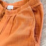 NWT Velvet By Graham & Spencer Women Pull On Orange S Gauze Pants Wide Leg Photo 5
