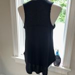 Z Supply  Black Ribbed Racerback Loose V-neck Fit Tank, Medium, Rounded hem, VGUC Photo 4