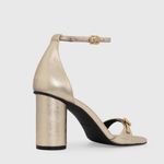 Rebecca Minkoff Champagne Gold Heels with Buckles Photo 2
